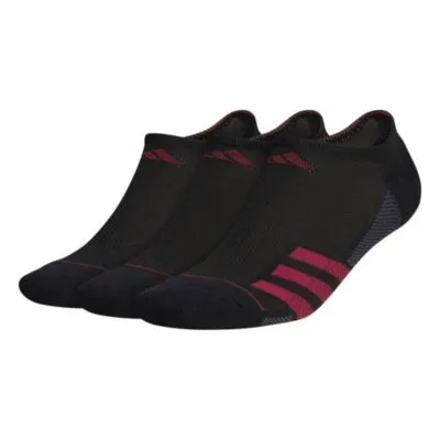 adidas Men's Superlite Stripe 3 3-Pack No Show Socks