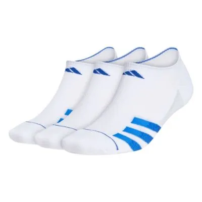 adidas Men's Superlite Stripe 3 3-Pack No Show Socks