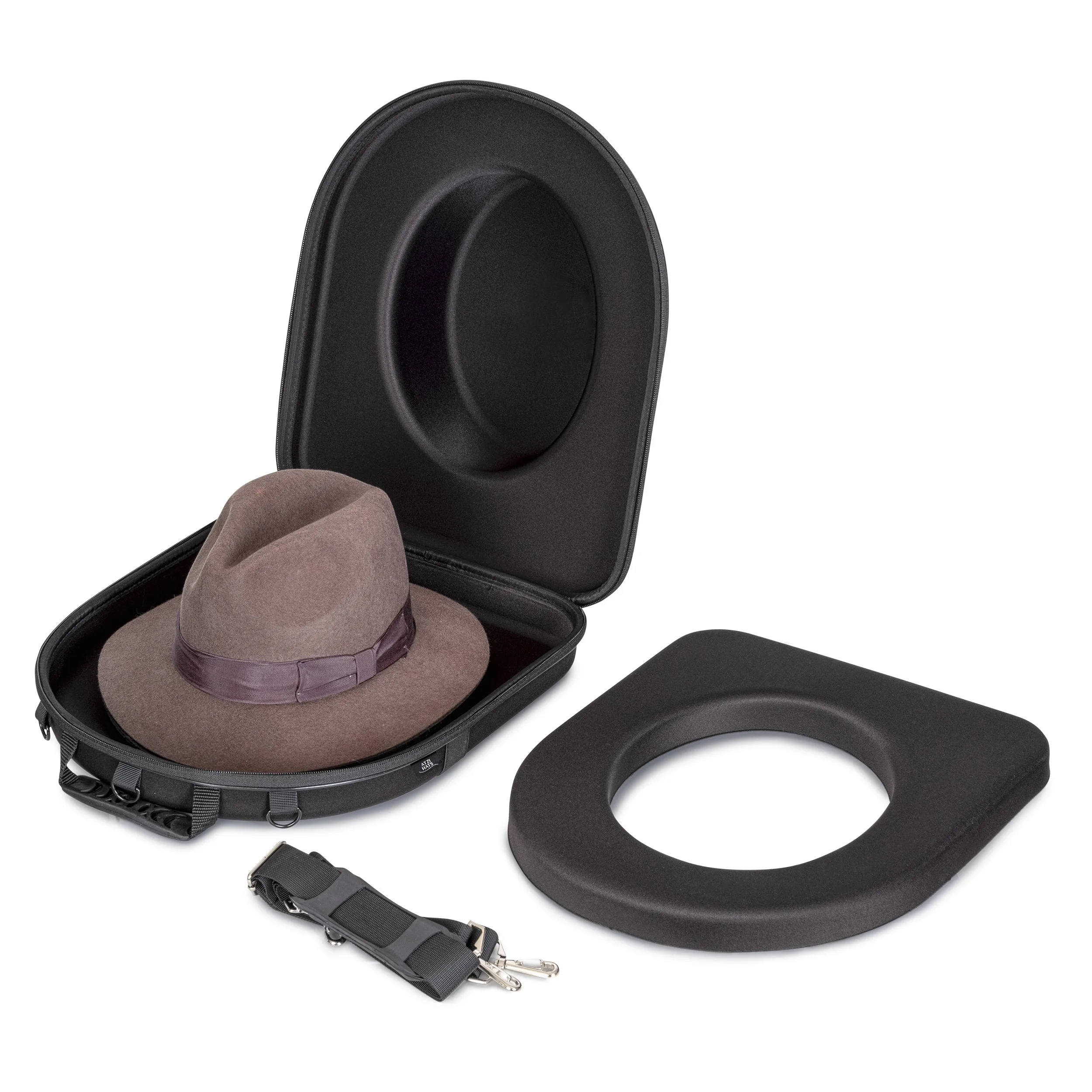 Atzi Hats Crush Proof Fedora Hat Travel Carrier