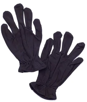 Black Theatrical Adult Costume Gloves