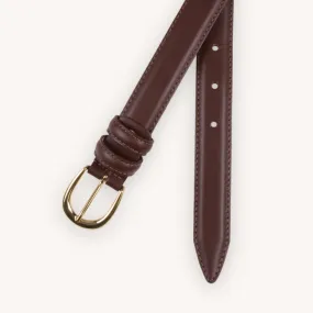 Brown Gold Leather Belt