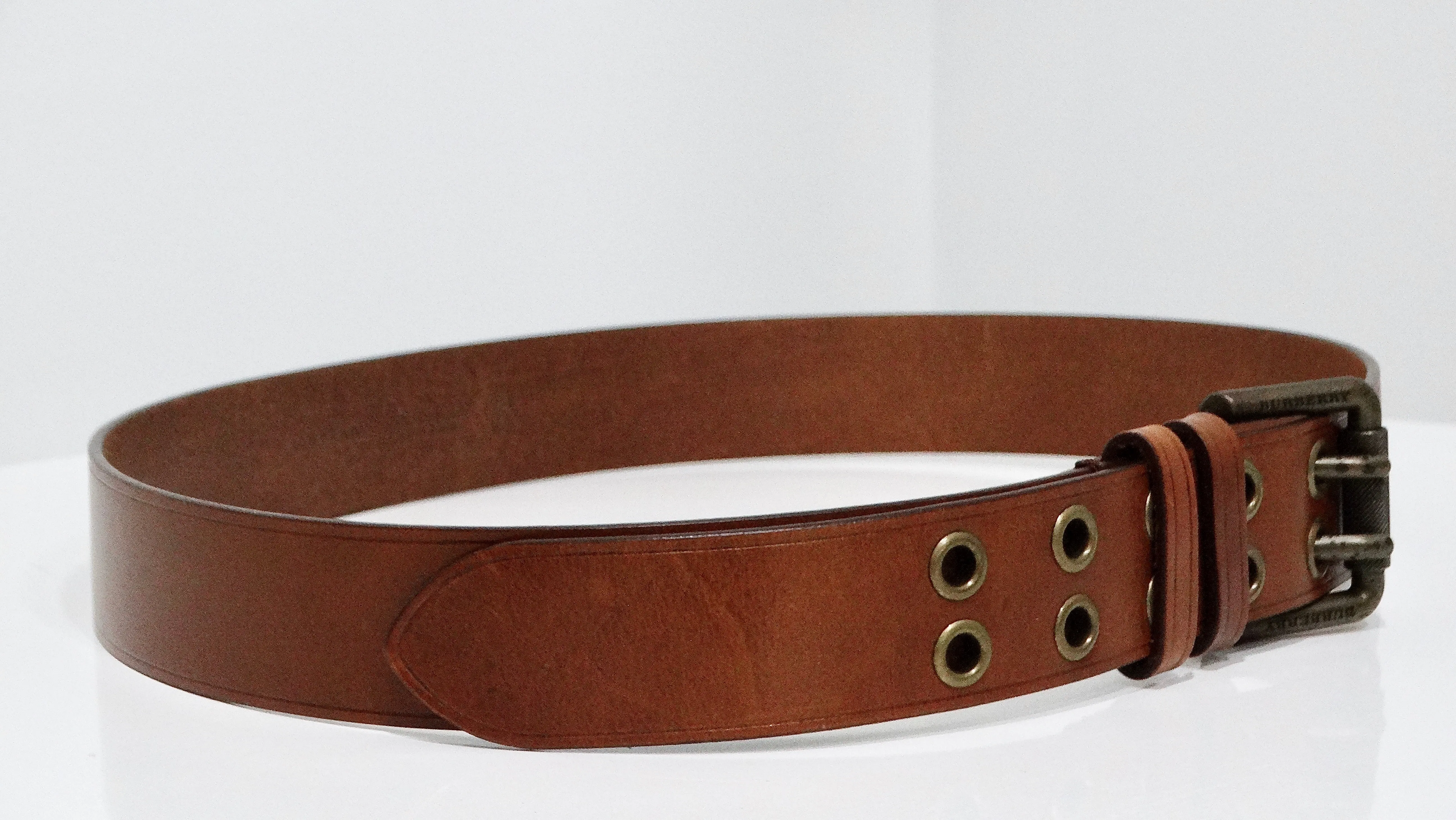 Burberry Brown Leather Belt