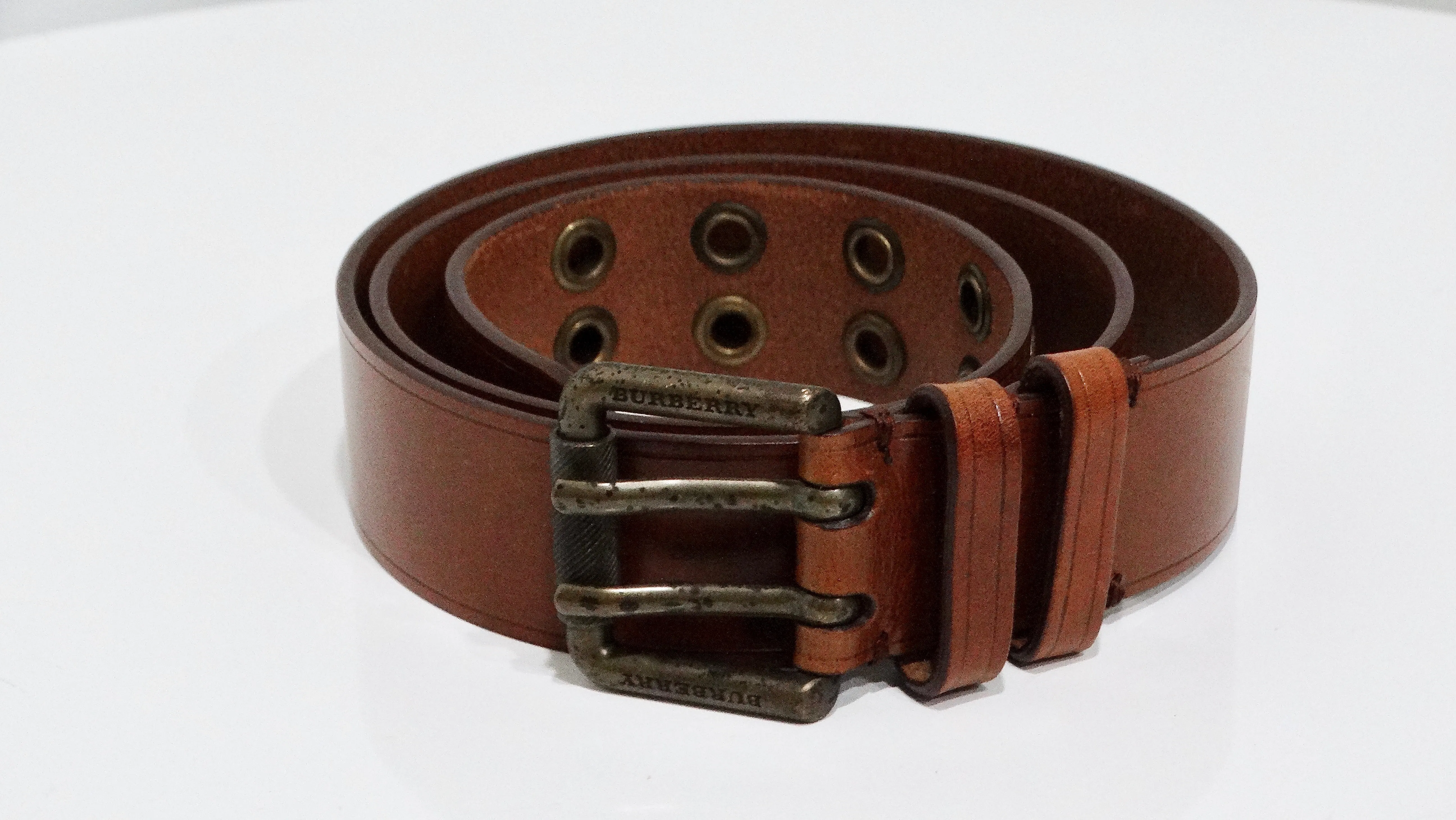 Burberry Brown Leather Belt