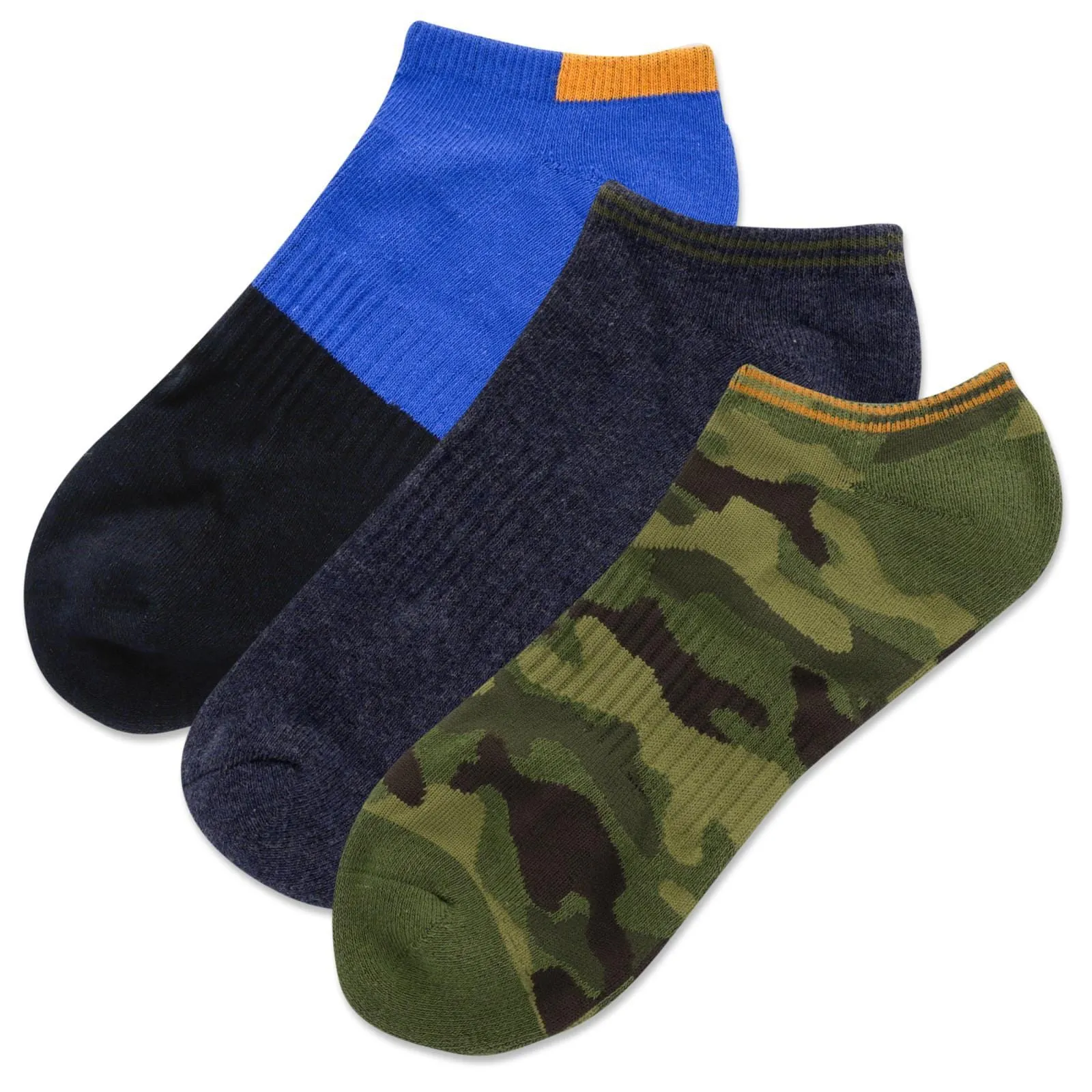 Camouflage Men's Low Cut 3 Pack