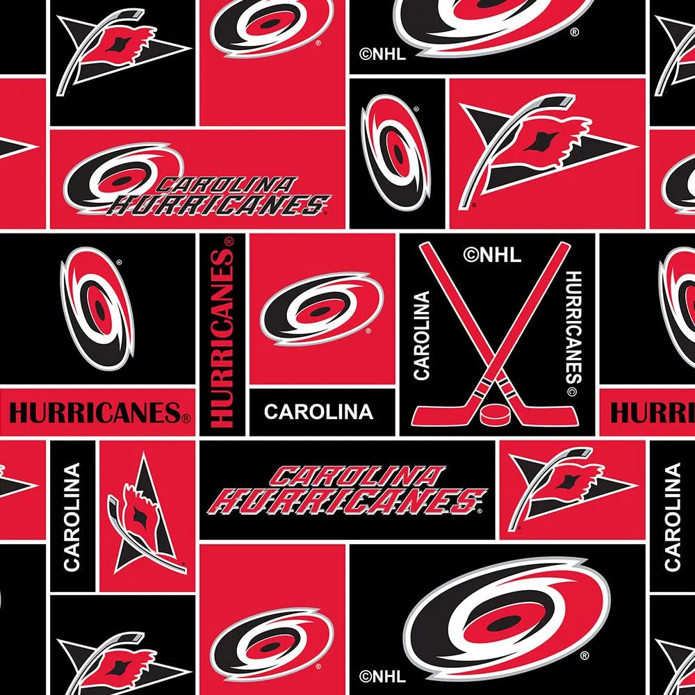 Carolina Hurricanes - NHL Fleece Print - Patchwork