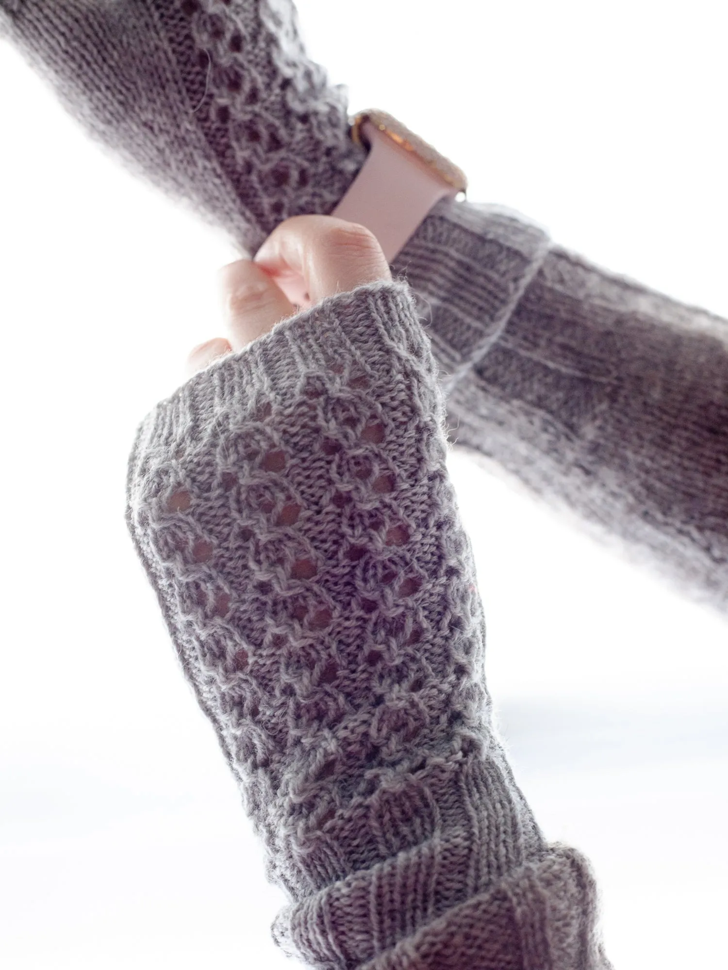 Cloverleaf Lace Mitts <br/><small>knitting pattern</small>