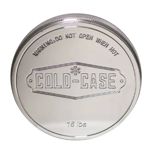 Cold-Case Radiator Cap Cover - Press Fit - Aluminum - Polished - Cold Case Radiator Caps