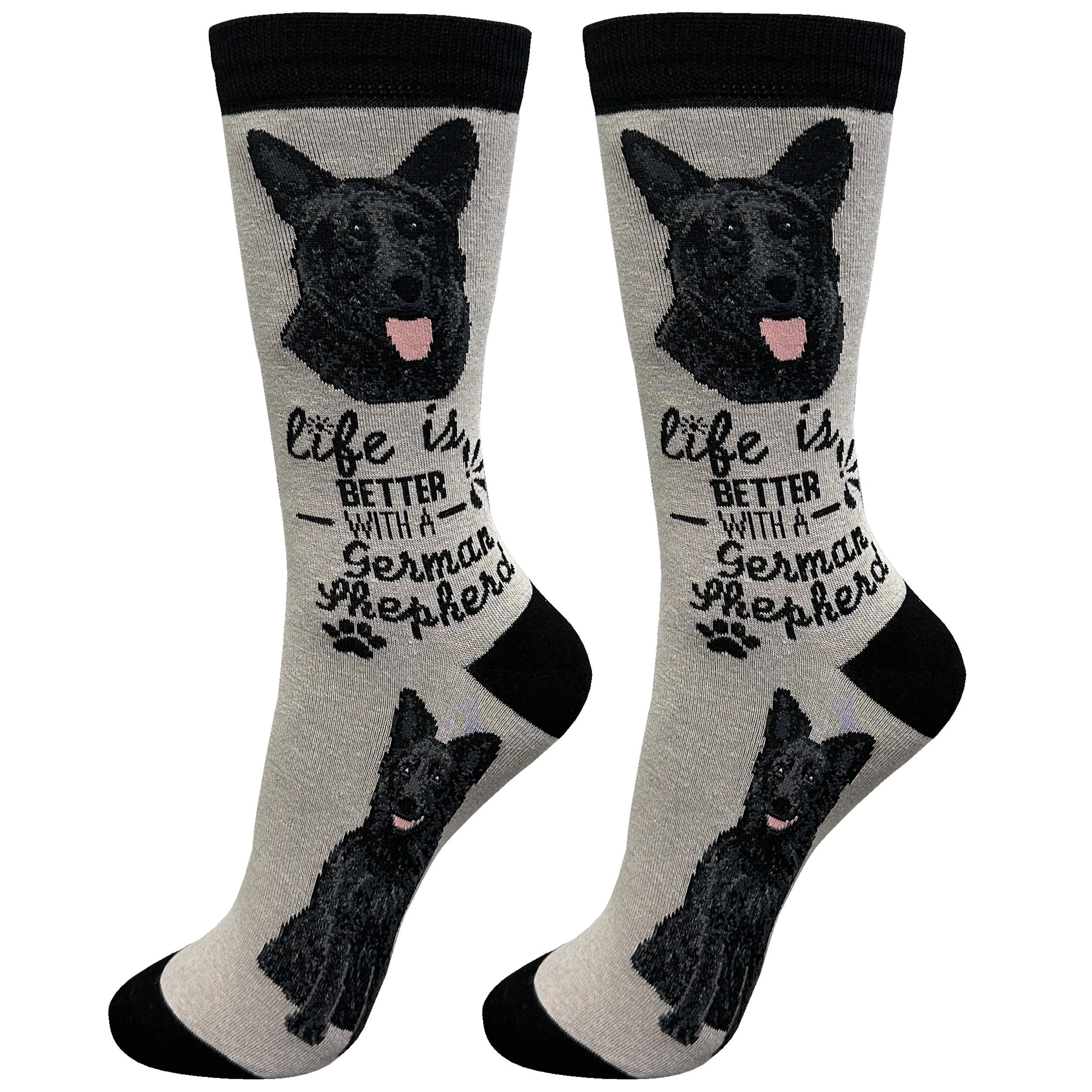 Cool Socks Black German Shepherd