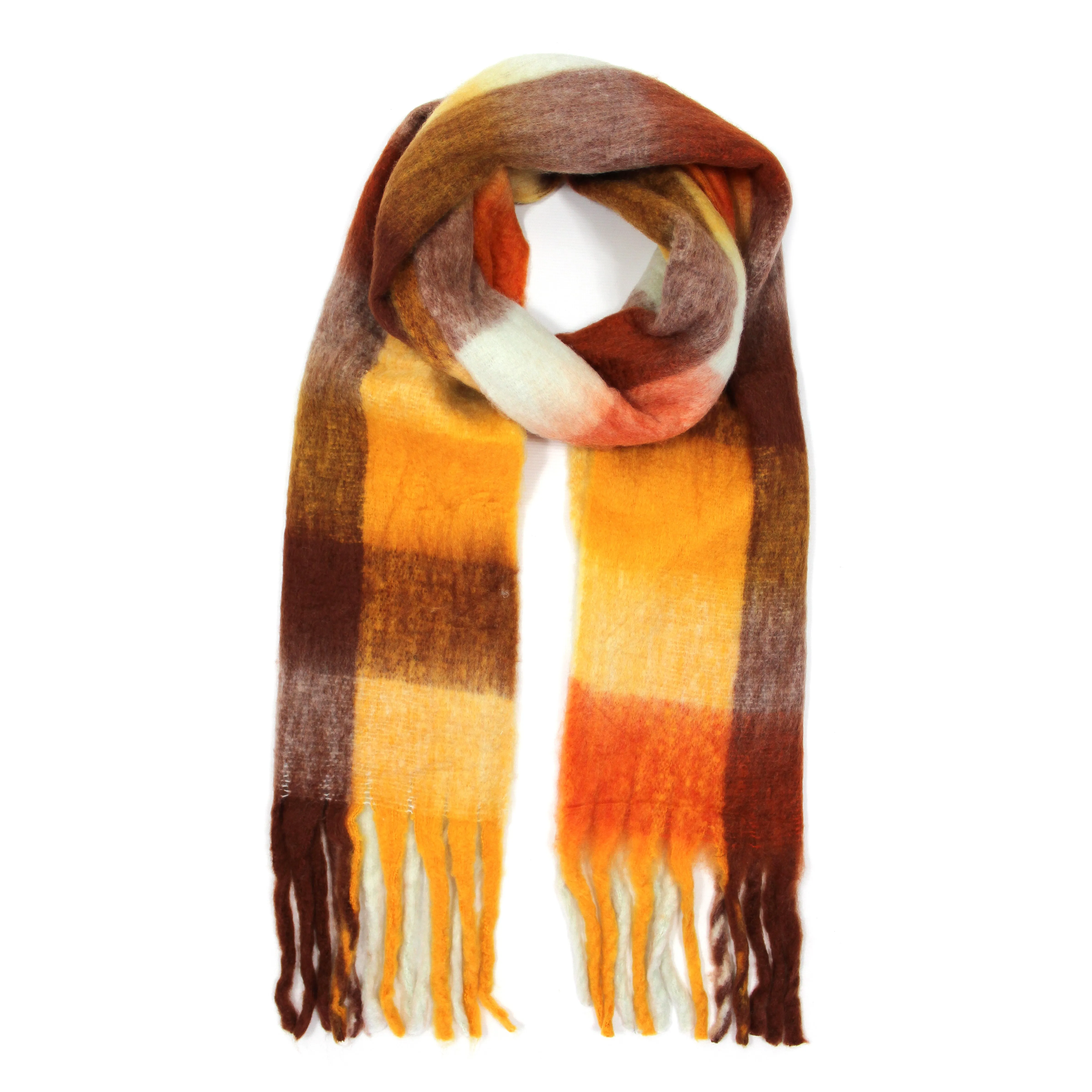 Cosy Check Colour Scarf