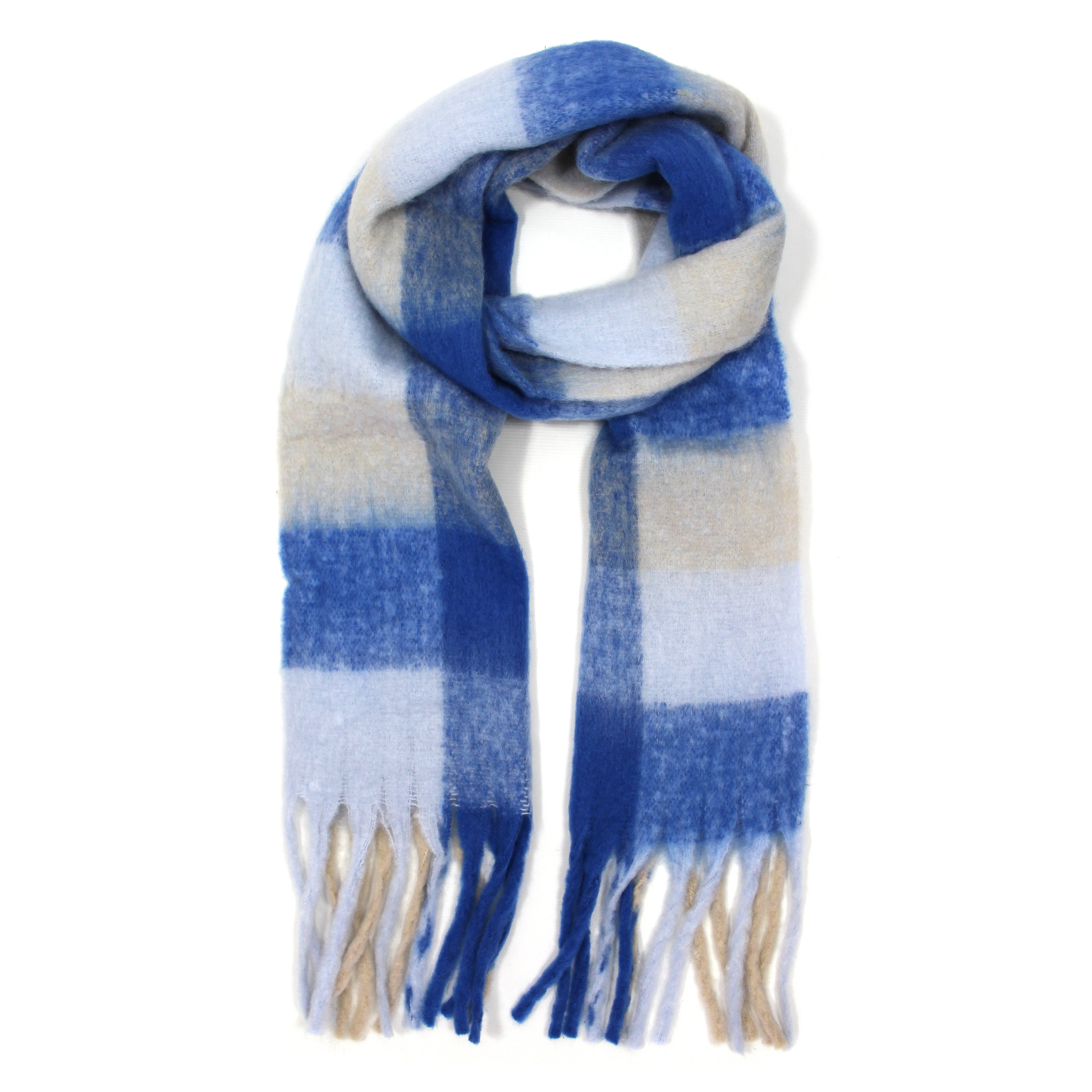 Cosy Check Colour Scarf