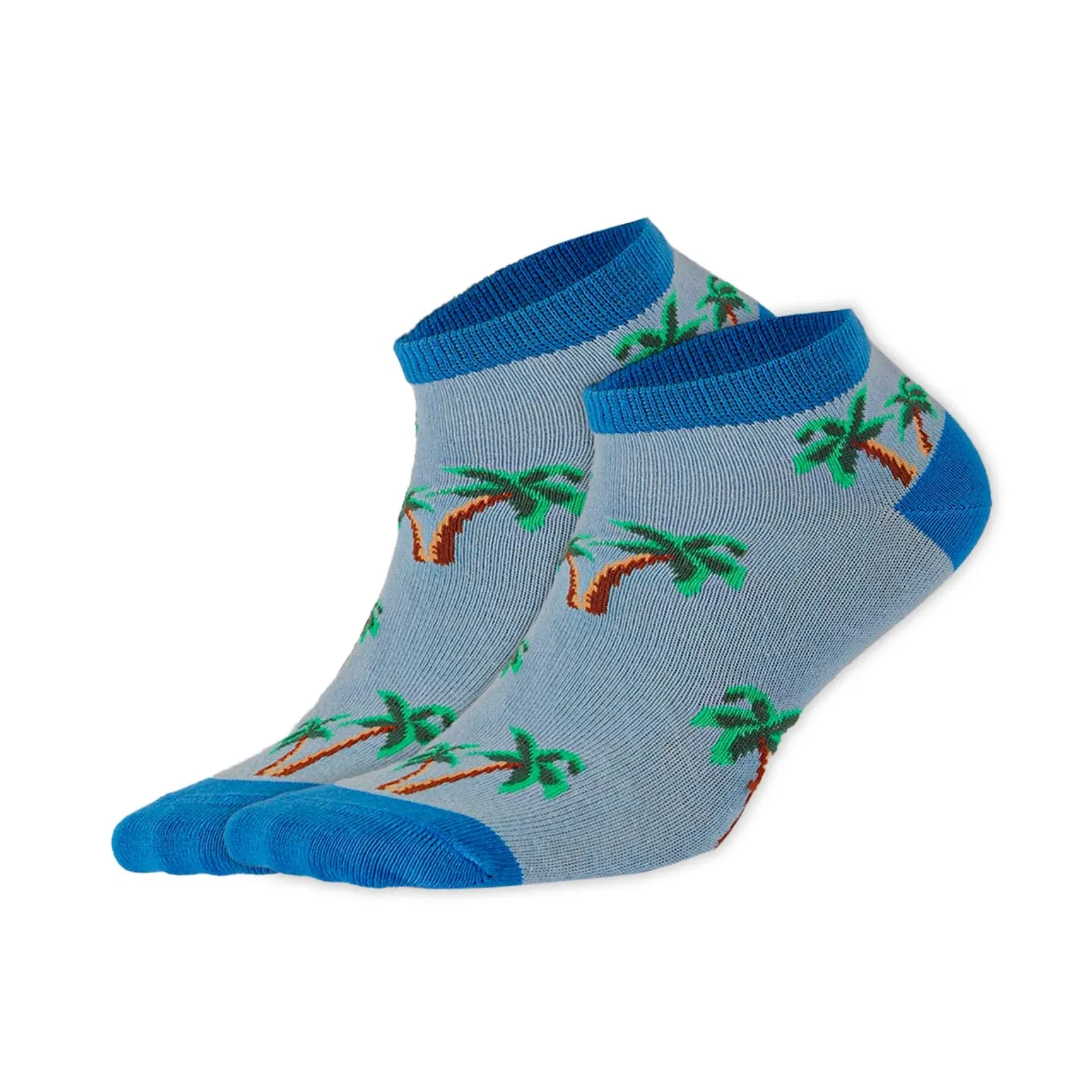 Cotton, Colourful, Palm Tree Themed Ankle Socks