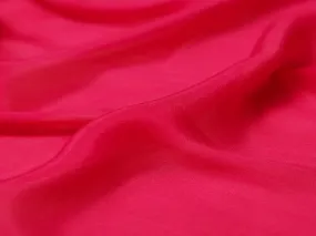 Dark Pink Plain Viscose Chinon Chiffon Fabric (Wholesale)