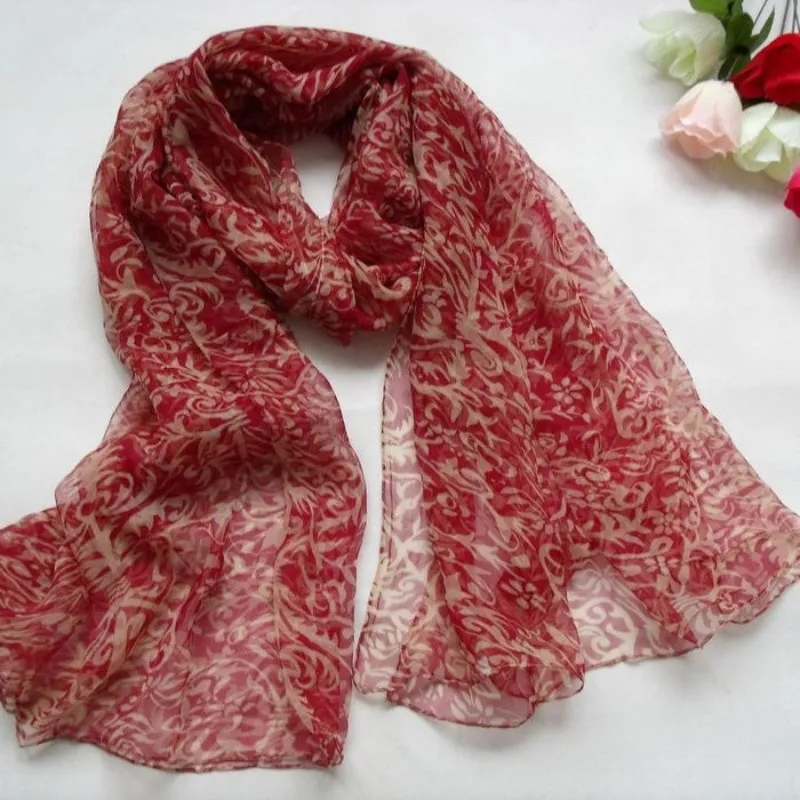 Elegant Printed Long and Silky Vibrant Scarves