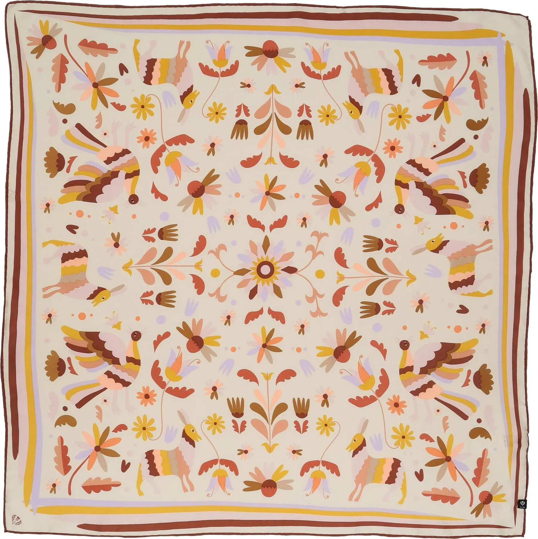 Fraas Folklore Story Square Silk Scarf