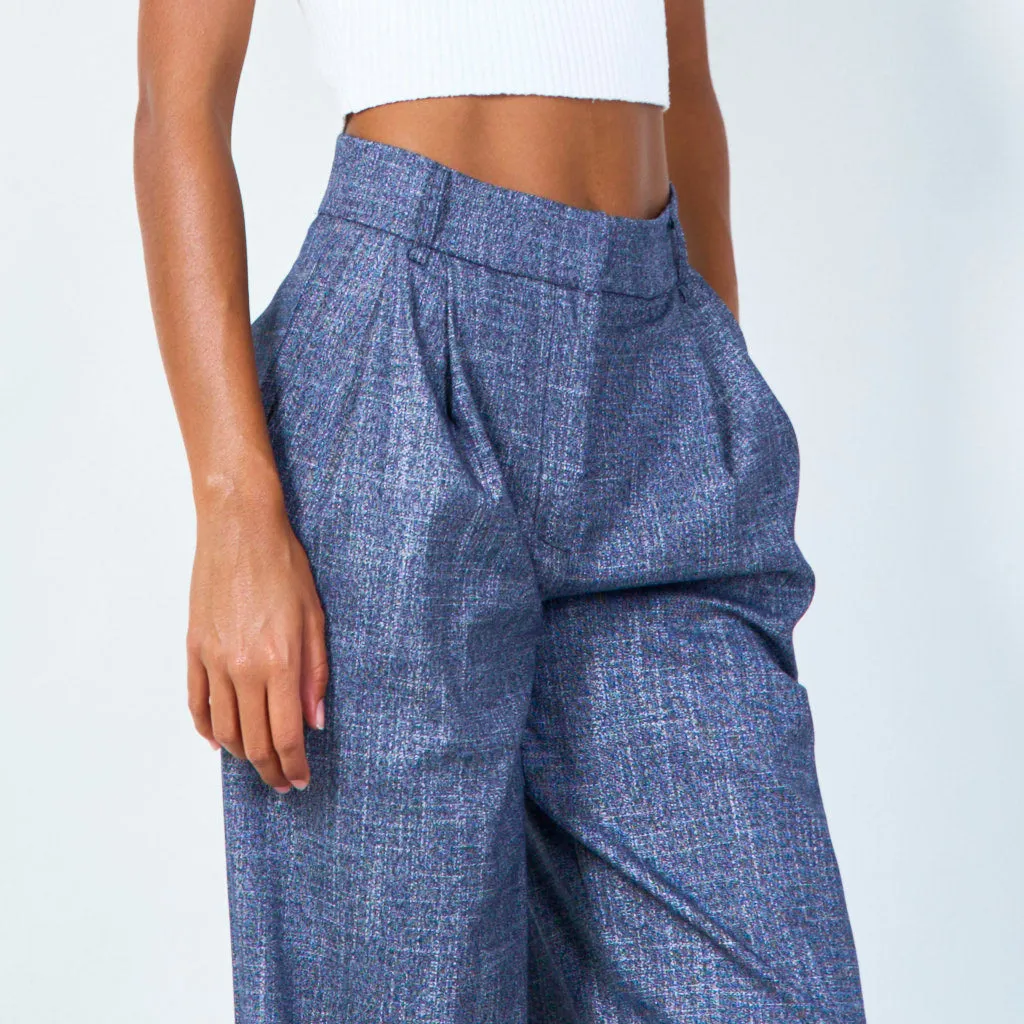 High-waisted pleated trousers wholesale