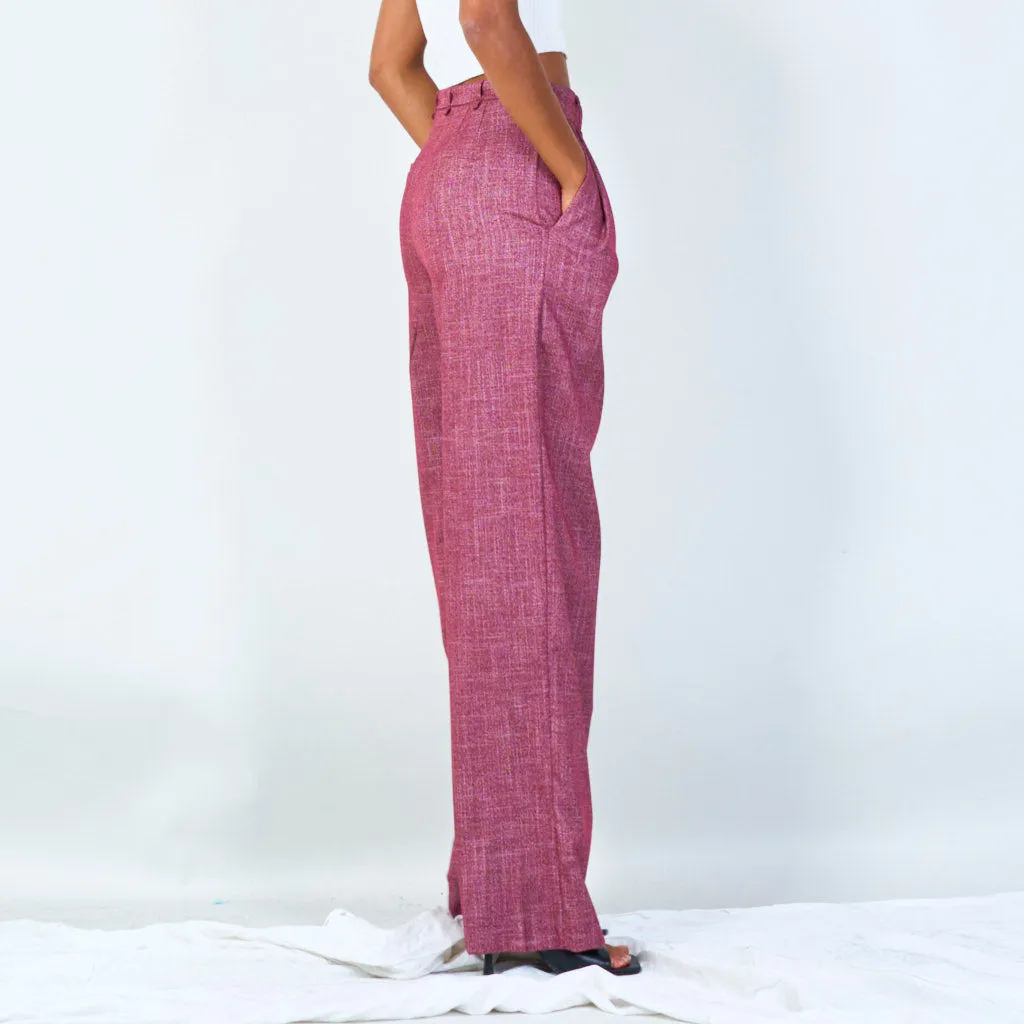 High-waisted pleated trousers wholesale