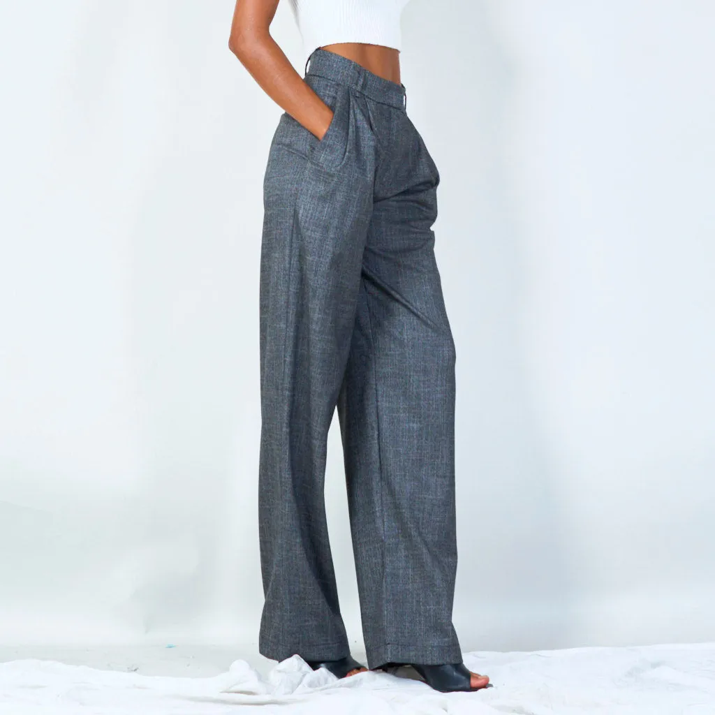 High-waisted pleated trousers wholesale