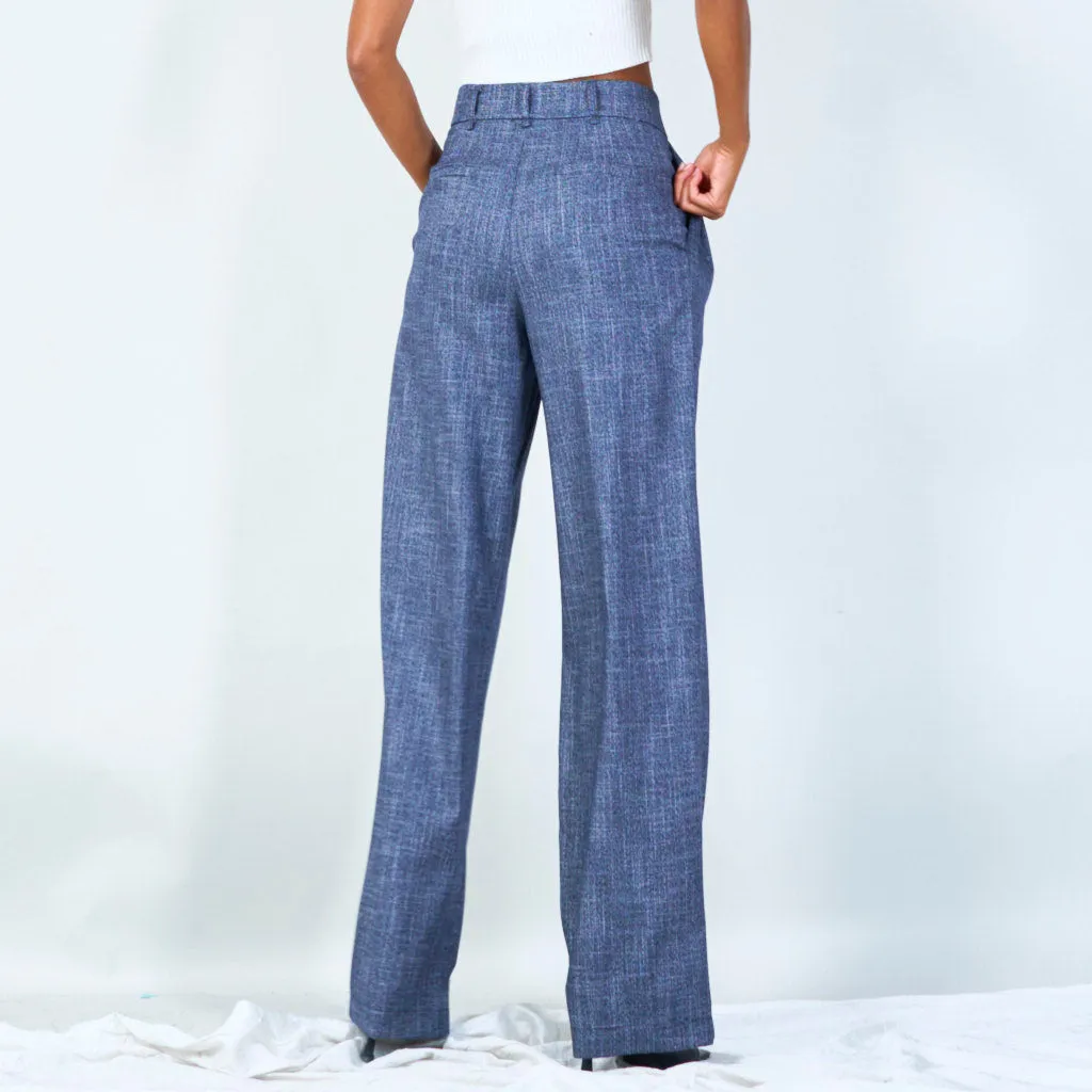 High-waisted pleated trousers wholesale