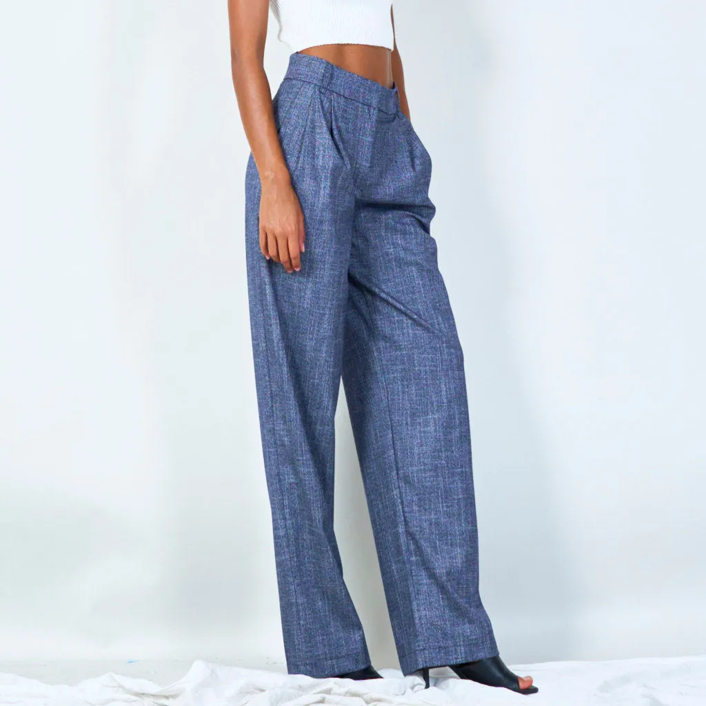 High-waisted pleated trousers wholesale