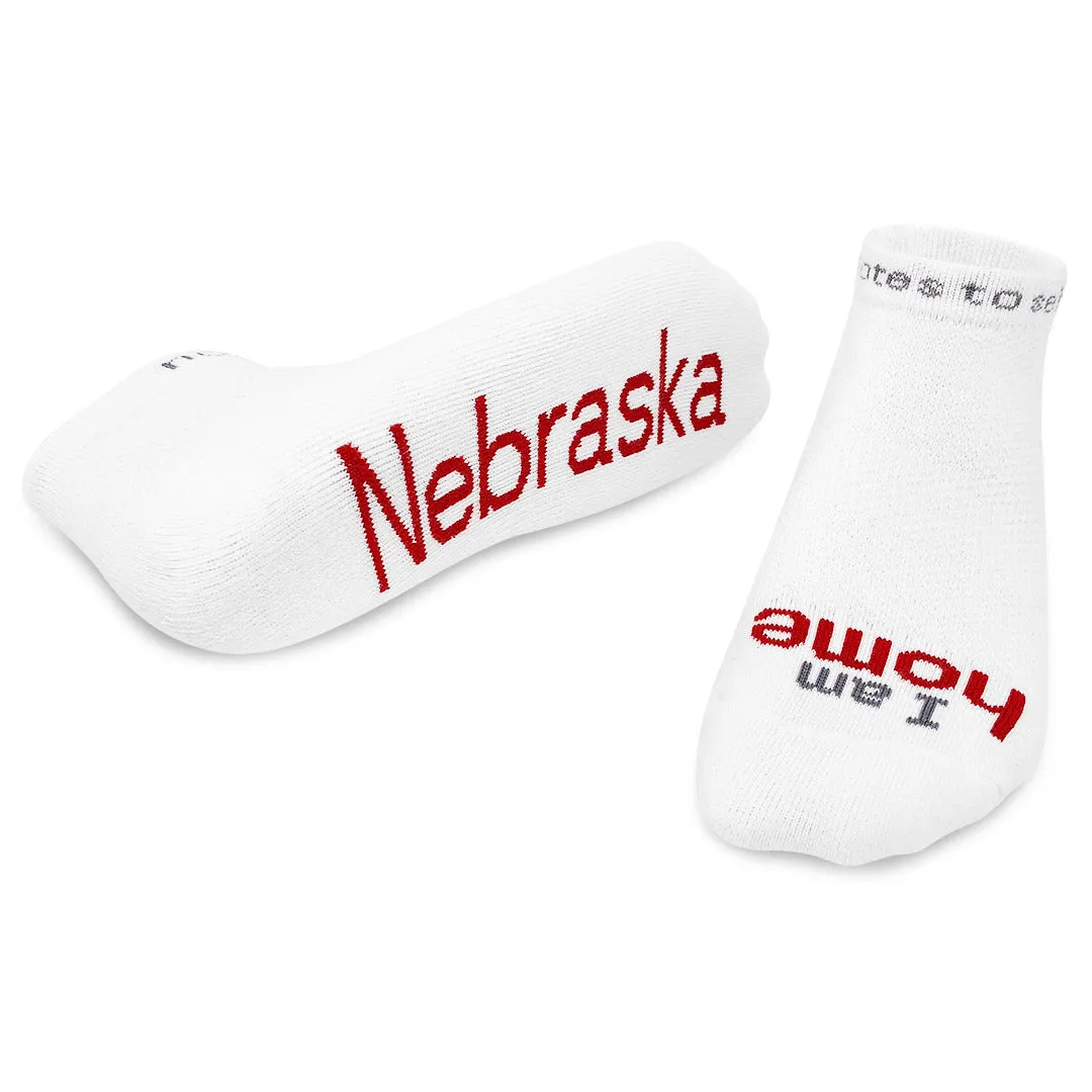 I am home® - Nebraska white low-cut socks