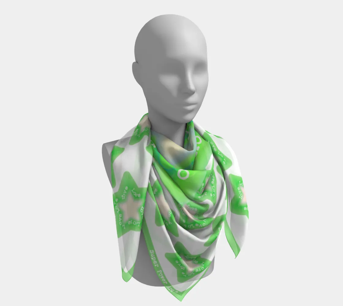 Insook Hwang's Art_Scarves _Super_green#1_SuperStar