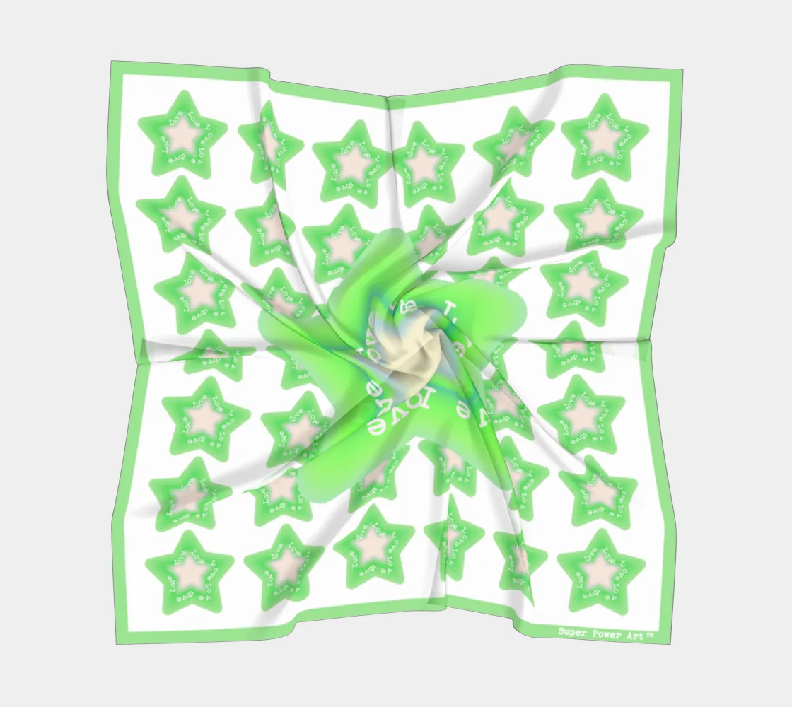 Insook Hwang's Art_Scarves _Super_green#1_SuperStar