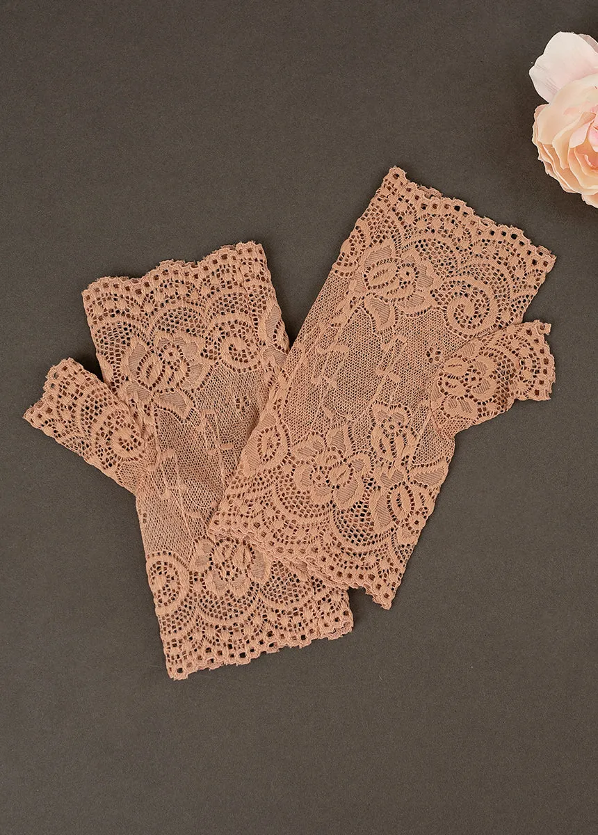 Lacy Gloves in Blush