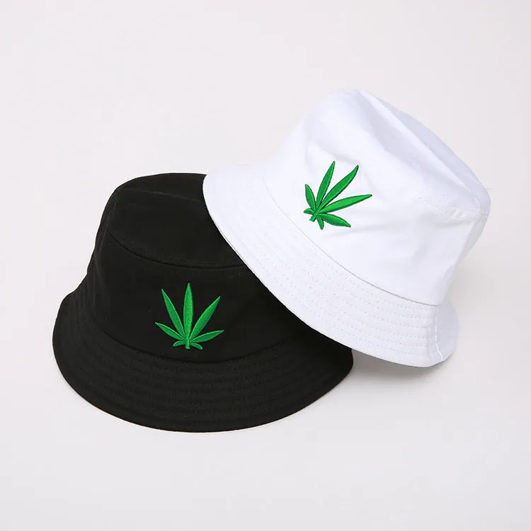 Men Women Maple Leaf Bucket Hat