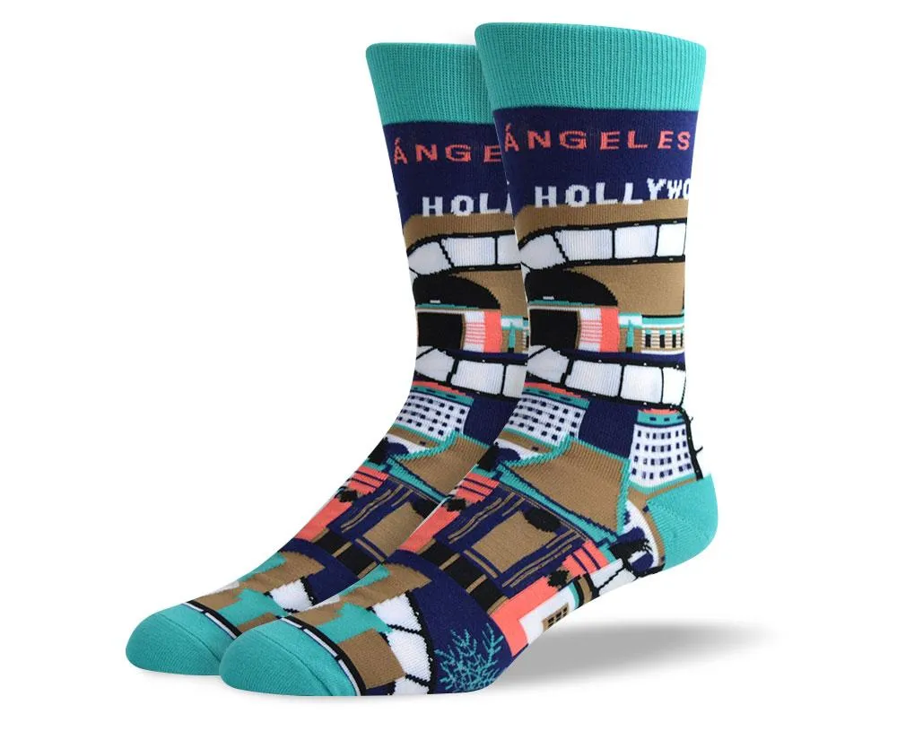 Men's Cool Los Angeles Dress Socks