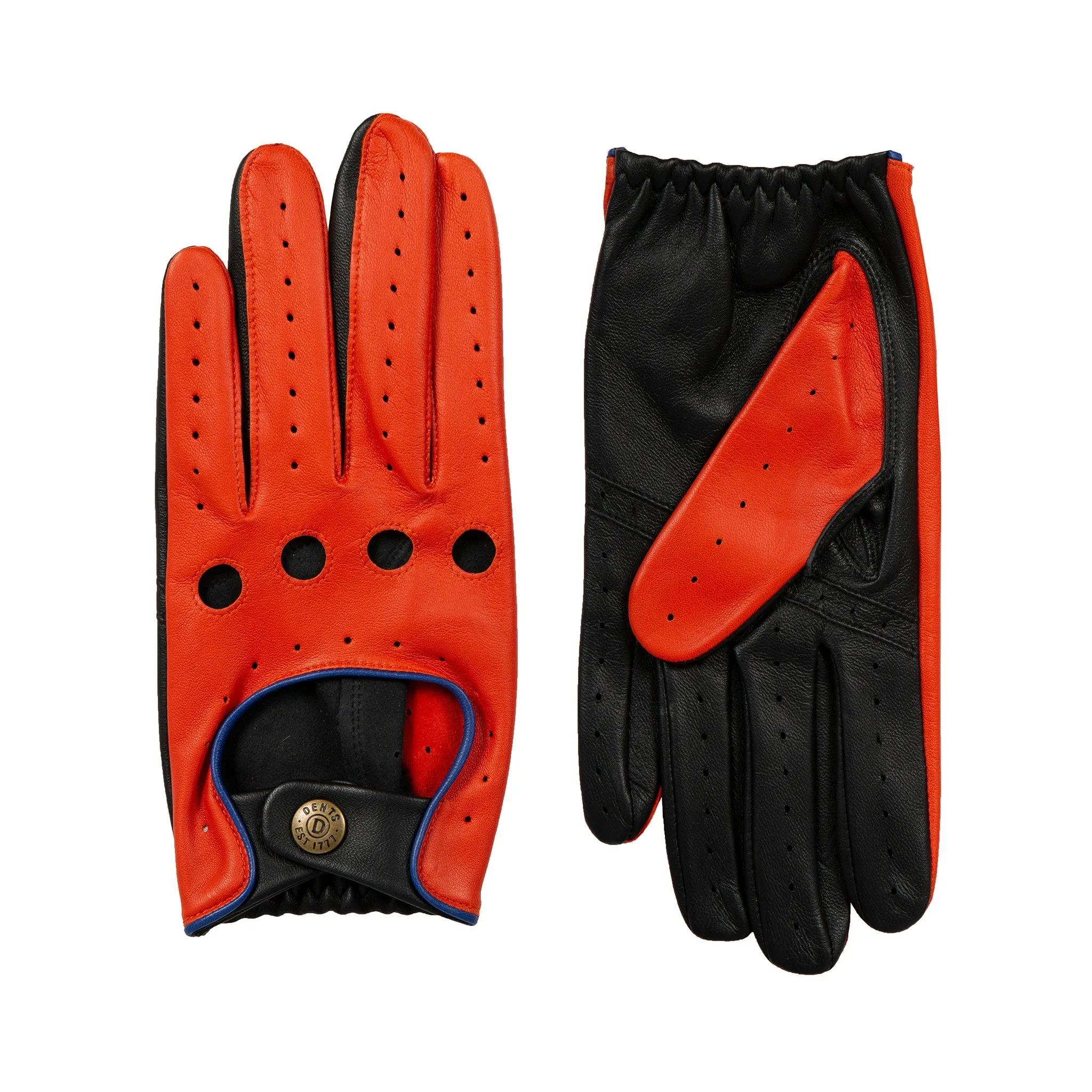 Men’s Touchscreen Three-Colour Leather Driving Gloves