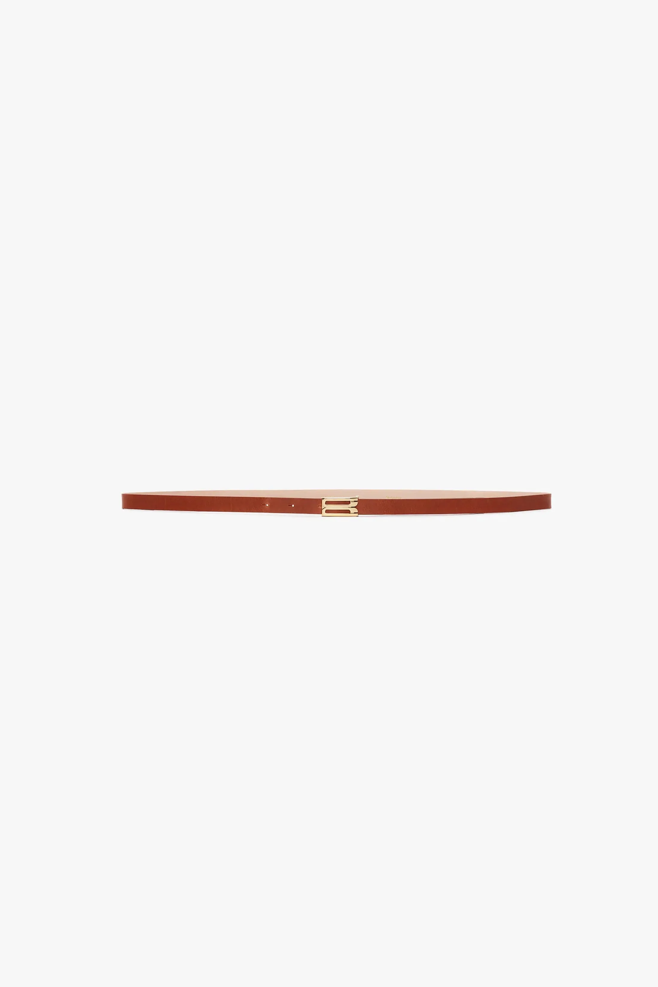 Micro Frame Belt In Tan Leather