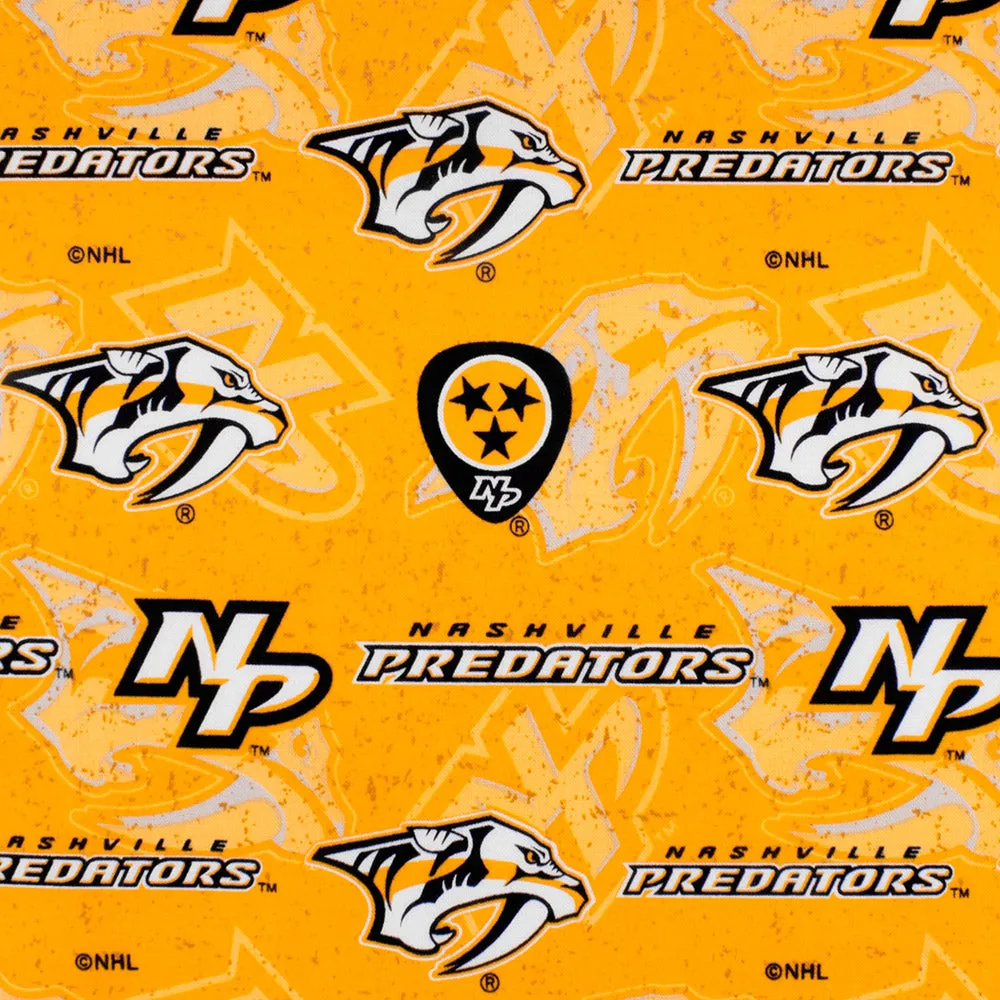 Nashville Predators - NHL Cotton Print - Logo - Yellow