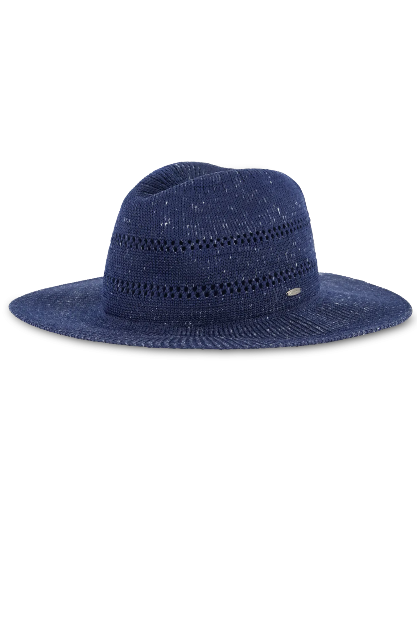 Nikki Crochet Fedora | Navy