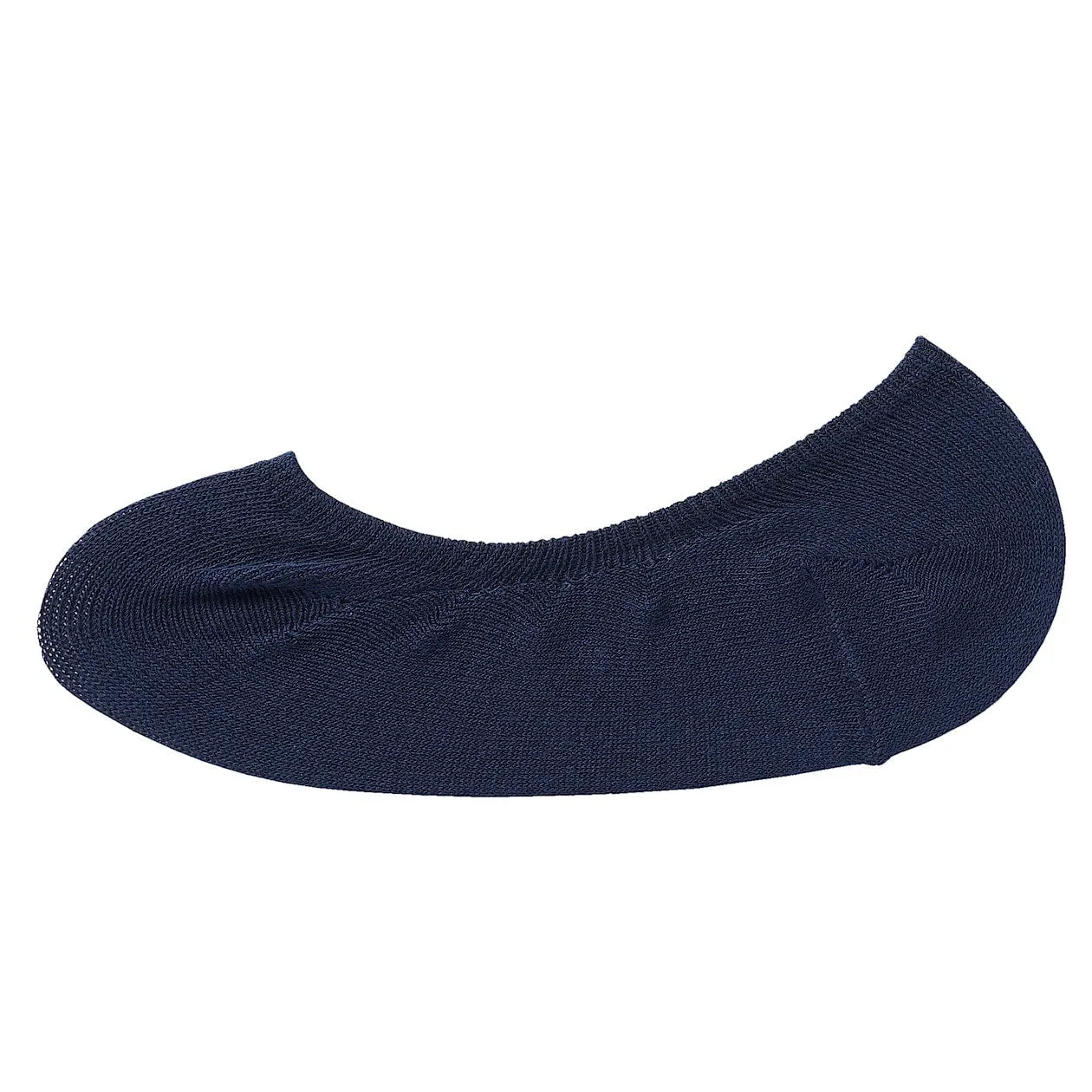 Non-Slip Wide Fit Cotton Blend No-Show Socks