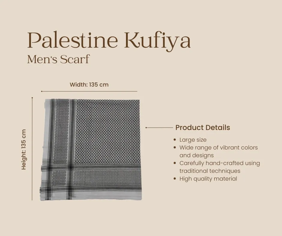 Palestine Kufiya | Men's Scarf