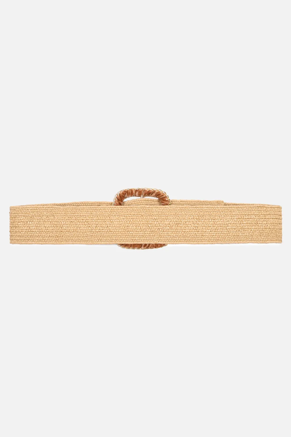 Raffia Broad Summer Belt