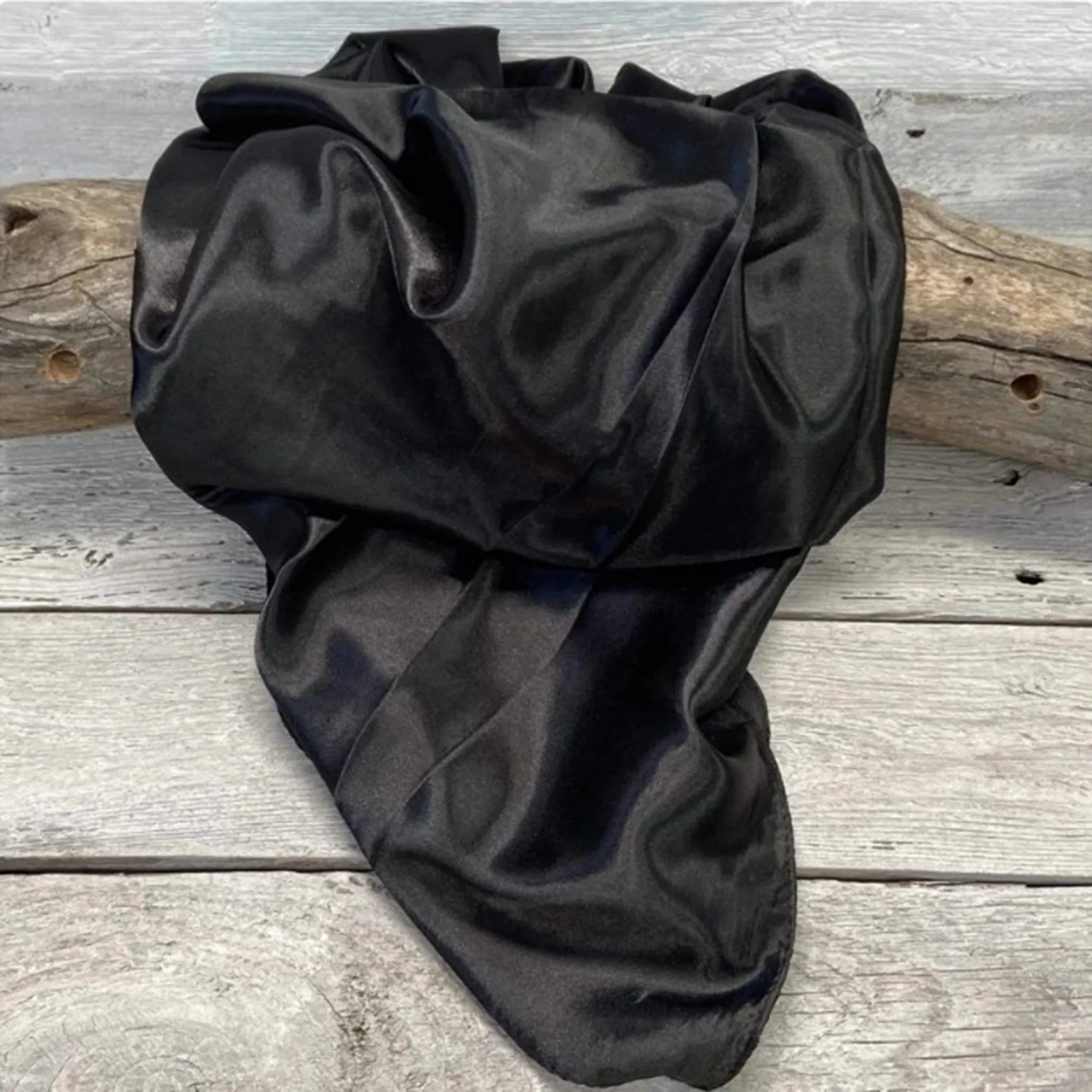 Rodeo Drive Solid Black Wild Rag