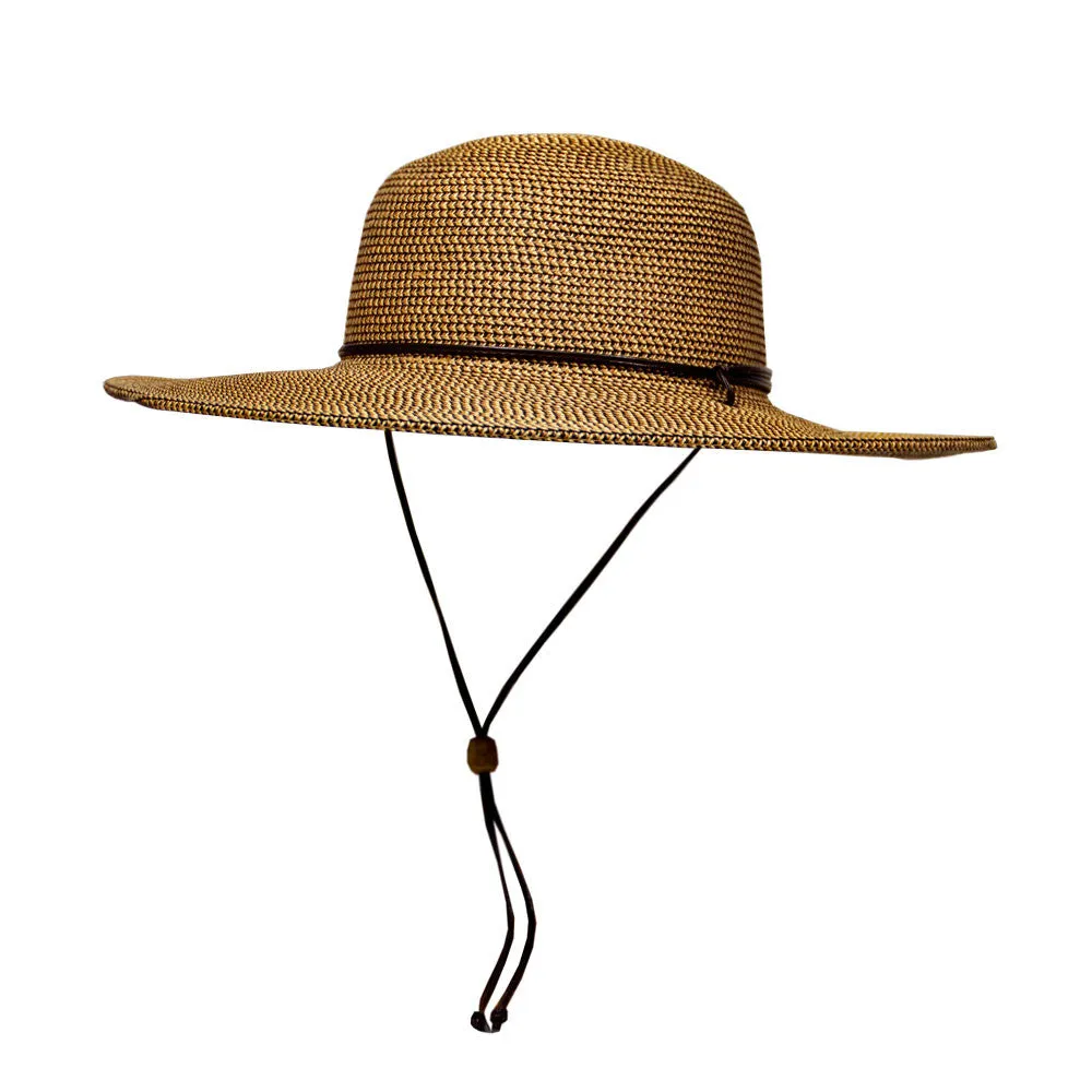 Saint Martin - Tweed Flat Brim Sun Hat