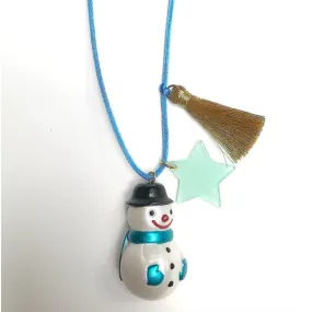 SALE Holiday Snowman Necklace by Gunner & Lux