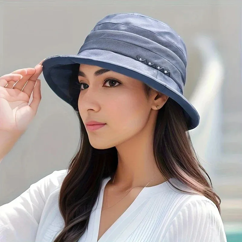 Silk Fisherman Sun Protection Hat Women's New Summer UV Sun Hat