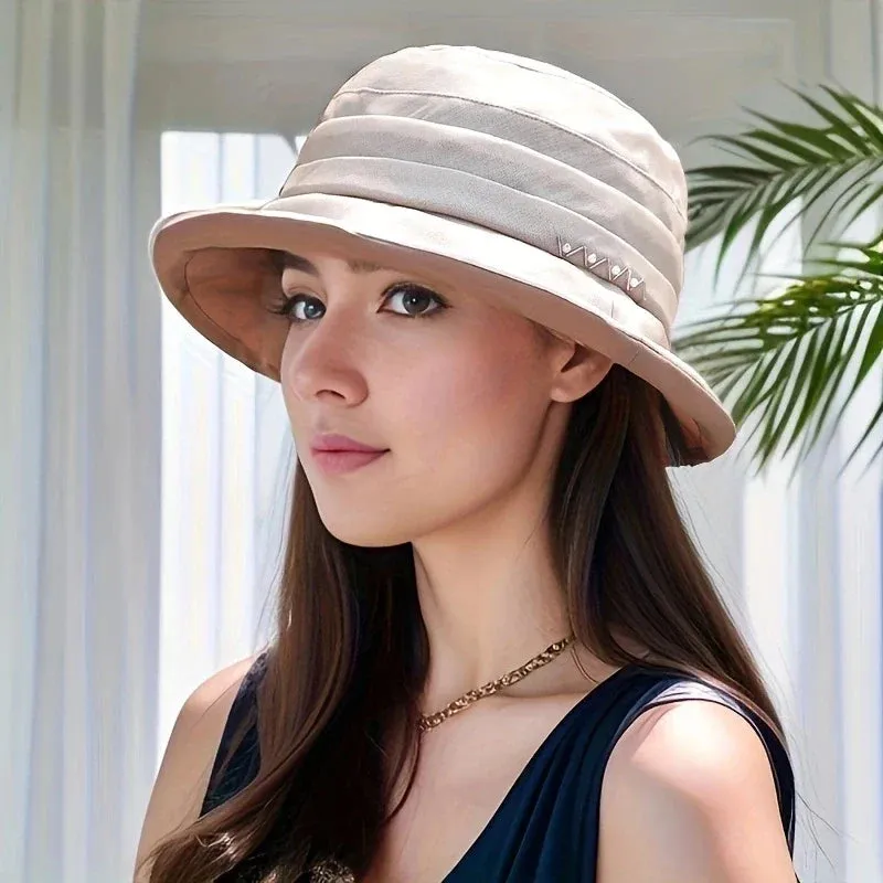 Silk Fisherman Sun Protection Hat Women's New Summer UV Sun Hat