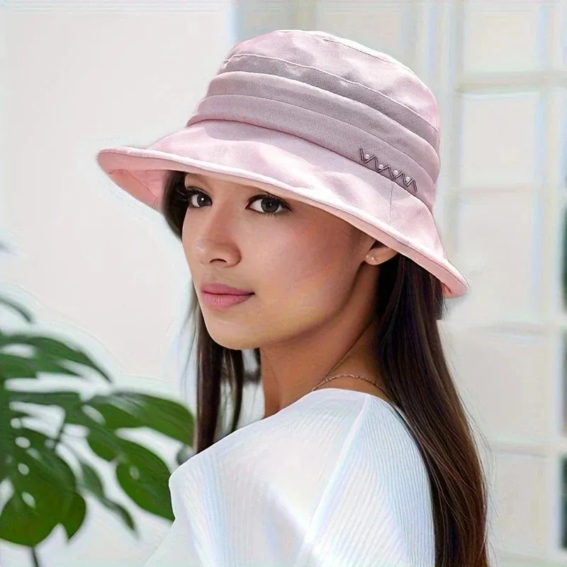 Silk Fisherman Sun Protection Hat Women's New Summer UV Sun Hat