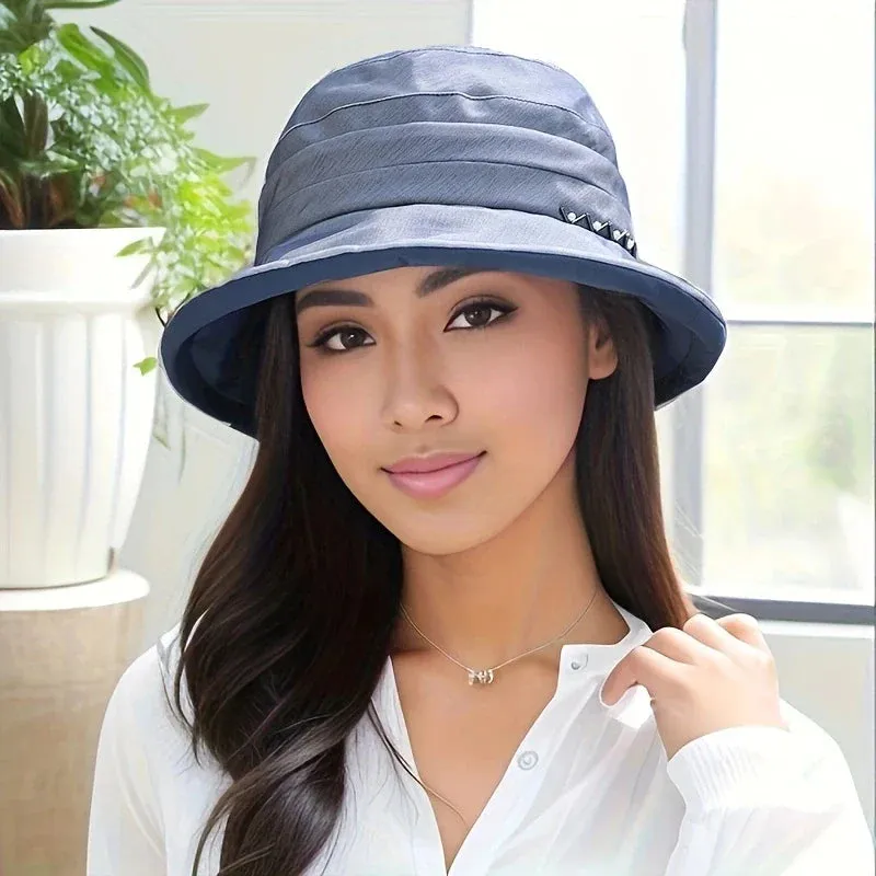 Silk Fisherman Sun Protection Hat Women's New Summer UV Sun Hat