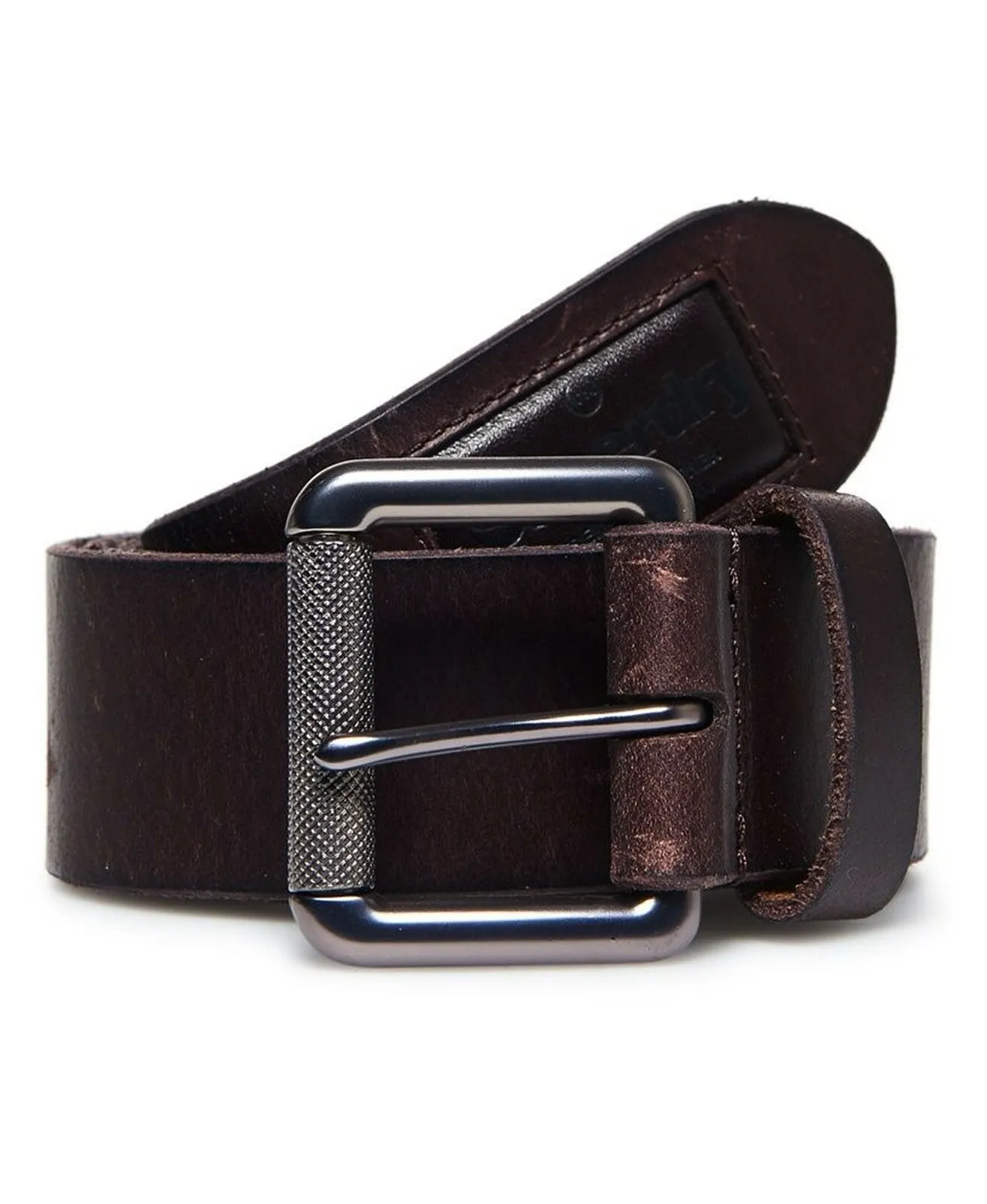 Superdry - Badgeman Belt in Dark Brown