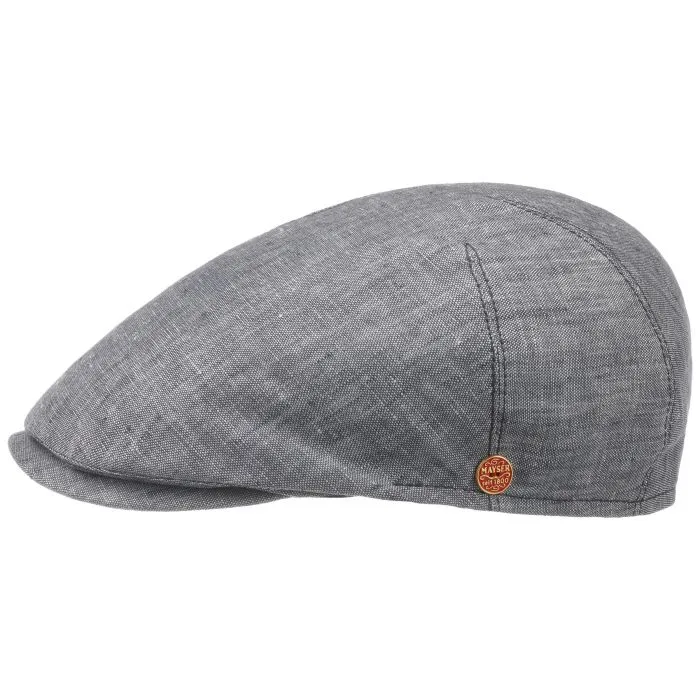 The Sidney Linen Flat Cap