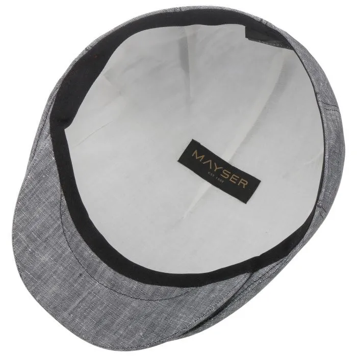 The Sidney Linen Flat Cap